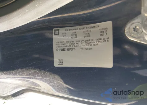 2011 Chevrolet Camaro 1Lt from USA, damaged, VIN 2G1FB1ED3B9146819